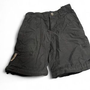 Old Navy boys' cargo shorts in a dark charcoal color